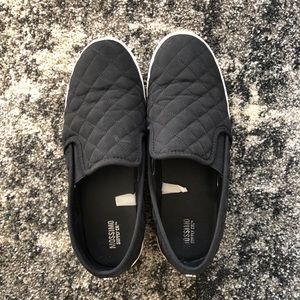 Mossimo Black Quilted‎ Slip On Shoe